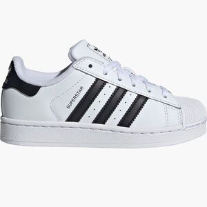 Adidas Superstar White with Black Stripes